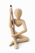 Sitting Figure Pen Holder